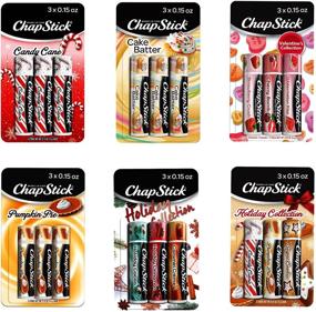 img 4 attached to 🌨️ Seasonal Pack of ChapStick Winter and Fall Flavored Lip Balm Tubes - 0.15 Oz (Box of 6 Packs of 3), Lip Moisturizer