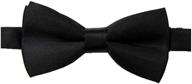 🎀 adjustable solid color rayon boys kids bow tie for holiday parties and dress up - eachwell logo