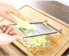 img 1 attached to 🧀 Versatile Stainless Steel Cheese Grater: Ideal Size and Enhanced Grip for Cheese, Fruits, Veggies, Chocolate