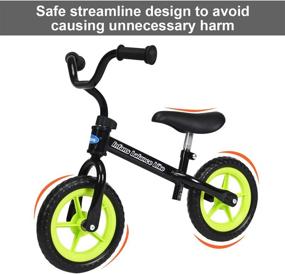 img 1 attached to 🚲 INFANS Kids Balance Bike: Adjustable Seat Height, Non-Slip Handle, Inflation-Free EVA Tires, Lightweight Training Bicycle for Toddlers