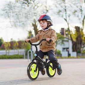 img 3 attached to 🚲 INFANS Kids Balance Bike: Adjustable Seat Height, Non-Slip Handle, Inflation-Free EVA Tires, Lightweight Training Bicycle for Toddlers