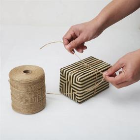 img 2 attached to 🧵 Tenn Well Natural Jute Twine: 3-Ply 984 Feet Jute Rope for DIY Crafts and More