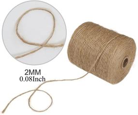 img 3 attached to 🧵 Tenn Well Natural Jute Twine: 3-Ply 984 Feet Jute Rope for DIY Crafts and More