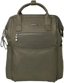 img 4 attached to 🎒 Обзор рюкзака Baggallini Unisex-Adult Soho: оливковый, один размер