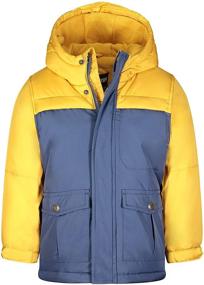 img 2 attached to 🧥 Kosh Colorblock Puffer Heather Boys' Jackets & Coats - Heavyweight Clothing