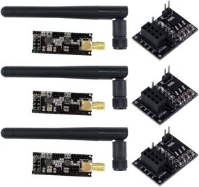 img 4 attached to 📶 Aideepen 3PCS NRF24L01+PA+LNA RF Transceiver Module with SMA Antenna 2.4 GHz Range of 1100m+3PCS NRF24L01 8 Pin Socket Breakout Adapters Compatible with Arduino