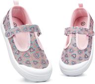 komforme toddler canvas ballet sneakers girls' shoes and flats logo