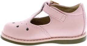 img 3 attached to FOOTMATES Baby Girls Harper T Strap Girls' Shoes in Flats