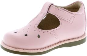 img 4 attached to FOOTMATES Baby Girls Harper T Strap Girls' Shoes in Flats