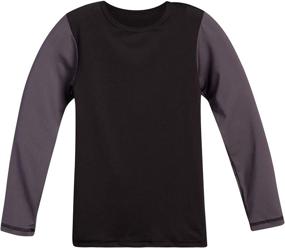 img 1 attached to 🧸 Black Bear Boys' Performance Thermal Underwear Set - 2-Piece Base Layer Long Sleeve T-Shirt and Long Johns for Maximum Comfort