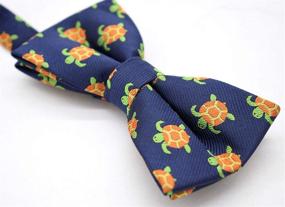 img 1 attached to 👔 Carahere: Handmade Adjustable Pre-Tied Bow Ties for Boys' Accessories in Various Patterns