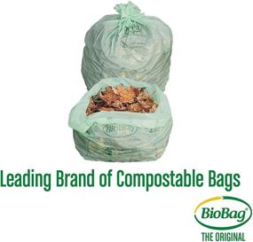 img 2 attached to 🍃 Биоразлагаемые пакеты для газонов и листьев BioBag, 33 галлона, 10 шт. (2 упаковки)