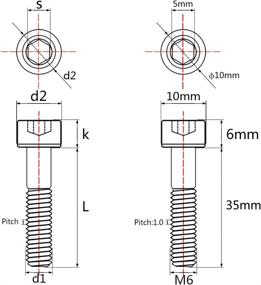 img 3 attached to Wanyifa Titanium M6X35Mm Bicycle Headset