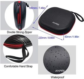 img 2 attached to 🔌 Hands-Free Portable Neck Fan Case - Personal Neck Fan Travel Storage with USB Recharge, Sport Fan Protection - Black (Case Only)