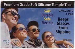 img 2 attached to 👓 GMS Optical Premium Grade Comfortable Silicone Anti-Slip Holder: Glasses Ear Hook & Eyeglass Temple Tip