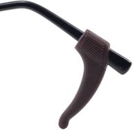 👓 gms optical premium grade comfortable silicone anti-slip holder: glasses ear hook & eyeglass temple tip logo