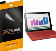 top-notch protection: supershieldz (3 pack) high definition clear shield for microsoft surface 3 screen protector (pet) logo