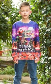 img 3 attached to 🎄 BFUSTYLE Christmas Sweatshirt Fleece Pullover: Boys' Clothing and Fashion Hoodies & Sweatshirts - Festive Winter Collection