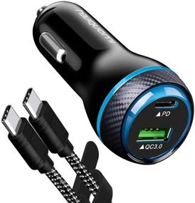 img 4 attached to 🔌 iWonbrey USB-C Car Charger - Fast PD & Quick Charge Dual Port Adapter - Compatible with iPhone 12/12 Pro/Max/12 Mini/11/Pro/Max/XR/XS/Max/8 and Samsung Galaxy S21/20/Note 20 Ultra