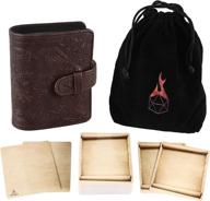 spellbook card holder & deck of dry erase cards with velvet storage bag - forged dice co spellbook of incantations (dice edition) for d&d spell book monster magic item cards логотип