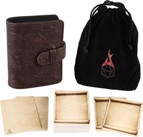 img 4 attached to Spellbook Card Holder & Deck of Dry Erase Cards with Velvet Storage Bag - Forged Dice Co Spellbook of Incantations (Dice Edition) for D&D Spell Book Monster Magic Item Cards