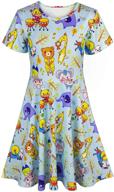 👗 adorable asylvain casual dresses for trendy toddler girls - graphic girls' clothing collection logo