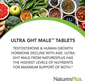 img 2 attached to NaturesPlus Ultra GHT Male Extended Release Bilayer Tablets - 90 Vegetarian Supplements - Powerful Testosterone & Human Growth Hormone Boost - Gluten-Free - 30 Servings