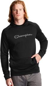 img 3 attached to Champion Sport Hoodie Black Large Men's Clothing