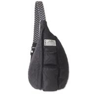 stylish kavu womens rope puff black handbags & wallets: trendy fashion backpacks for women logo