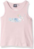 puma little keyhole heather x large детская одежда для девочек для активного образа жизни логотип