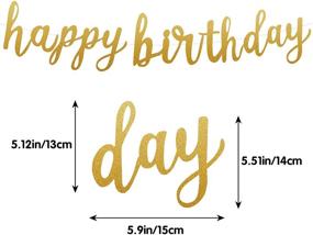 img 3 attached to Gold Happy Birthday Banner Decoration Set with Cake Topper, Confetti Balloons, and Circle Dots Garland – Perfect Birthday Party Decorations by RUBFAC