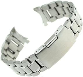 img 2 attached to Curved Silver Stainless Steel Bracelet by RECHERE