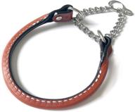 🐶 auburn leathercrafters leather martingale dog collar rolled - 22 - tan: premium quality and style for your pooch! логотип