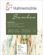 hahnemuhle bamboo mixed media pad: versatile 3.2''x4.2'' artistic canvas for creative masterpieces logo