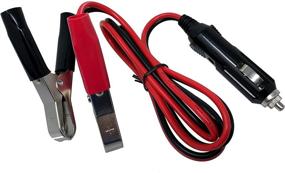 img 3 attached to Tetra-Teknica MotoBasics ACM-01 12V Cigarette Lighter Male Plug w/ Battery Clamp, 3ft, 16AWG Copper Wire, 10A Fuse Built-in