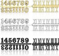 ⌚ clock numerals kit: diy arabic & roman number digital clock replacement set - gold, silver, black logo