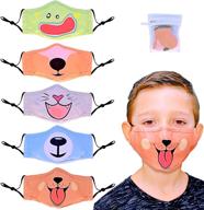 kids face mask set for packing logo