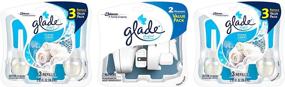 img 4 attached to Revitalize Your Space with Glade PlugIns Refills Air Freshener Starter Kit in Clean Linen - Complete 8 Piece Set!