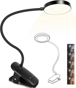 img 3 attached to 💡 Versatile Clamp LED Desk Lamp: 5 Lighting Modes, Dimmer, and Flexible Gooseneck for Optimal Lighting