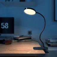 💡 versatile clamp led desk lamp: 5 lighting modes, dimmer, and flexible gooseneck for optimal lighting логотип