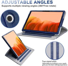 img 2 attached to 📱 Grifobes Samsung Galaxy Tab A7 10.4 Case 2020 - Leather Folio Stand Case with Pencil Holder, 360° Protection and Multi-Angle Viewing for Samsung Tab A7 10.4 Inch SM-T500/T505/T507 Tablet