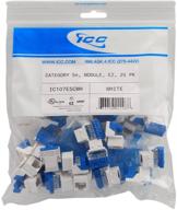 ic107e5cwh 25pk cat5 jack white logo