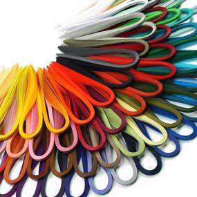 img 4 attached to 🎨 JUYA Paper Quilling Set - Tant 72 Colors and Packs, 3mm (0.12 in.) Paper Width