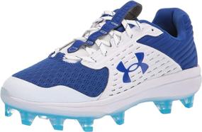 img 4 attached to Under Armour Mens Baseball White Men's Shoes in Athletic