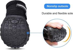 img 2 attached to 🐾 Hipaw Breathable Dog Boot with Reflective Strap and Rugged Nonslip Sole - Perfect for Hot Pavement in Summer