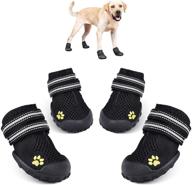 🐾 hipaw breathable dog boot with reflective strap and rugged nonslip sole - perfect for hot pavement in summer logo