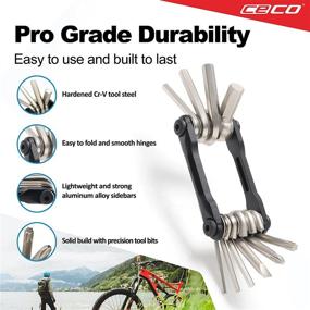 img 2 attached to CECO-USA 10-Function Bike Tool – Compact Bicycle Multi-Tool – Heavy-Duty, Lightweight – High-Strength CR-V 6150 Tool Steel – Portable & Easy to Carry