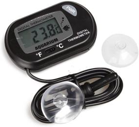 img 2 attached to 🌡️ Accurate LCD Digital Aquarium Thermometer – Monitor Fish Tank Water and Terrarium Temperature