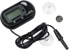 img 1 attached to 🌡️ Accurate LCD Digital Aquarium Thermometer – Monitor Fish Tank Water and Terrarium Temperature