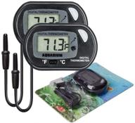 🌡️ accurate lcd digital aquarium thermometer – monitor fish tank water and terrarium temperature logo